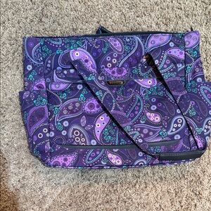Purple Paisley Tote Bag